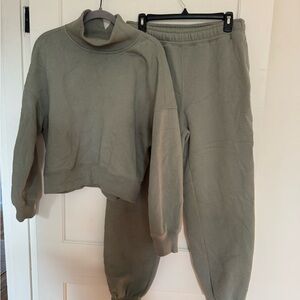 Abercrombie & Fitch Olive Green Drawstring Joggers